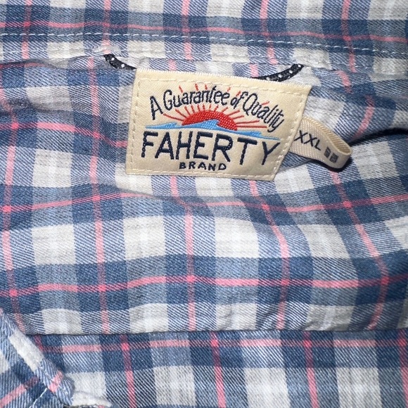 Faherty Men’s Plaid Button Down Shirt Cotton - Picture 2 of 3